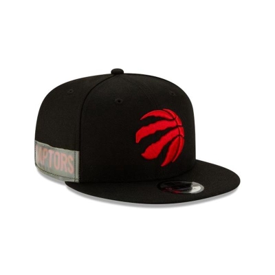 Black Toronto Raptors Hat - New Era NBA Clear Feature 9FIFTY Snapback Caps USA4726893